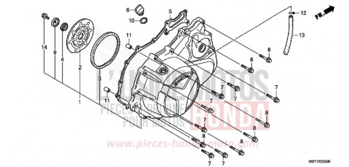 RIGHT CRANKCASE COVER XL1000VB de 2011